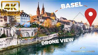 4K 🇨🇭 Basel🔥Art and Culture Hub🌄Cinematic Drone Footage visitswitzerland travel [upl. by Fonda]