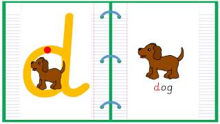 Lowercase Alphabet Letter D Learn to Read and Write [upl. by Eibber307]