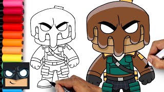 How To Draw Major Mancake  Fortnite [upl. by Anai]