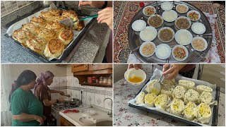 KAHVALTIYA HAZIR YUFKADAN RULO BÖREK YAPTIM❗️KARDEŞİMDEN AKŞAM YEMEĞİ DAVETİ🥰 [upl. by Arytas]