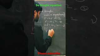 De Broglie equation [upl. by Lednar455]