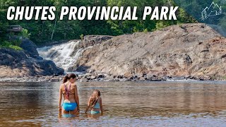 Camping at Chutes Provincial Park Ontario [upl. by Pavyer428]