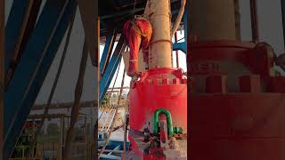 BOP Nipple Up  Rig BOP  Flowline workingrigs drillingrig rig oilrig [upl. by Albertina]