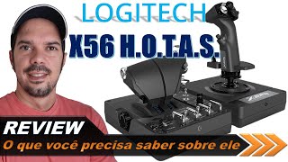 REVIEW do Logitech X56 HOTAS após 1 ano de uso  EP147 [upl. by Annoet760]