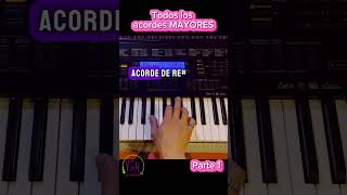 Todos los ACORDES MAYORES Parte 1 piano clasesdepiano acordes acordesmaiores clasesdemusica [upl. by Harbed928]