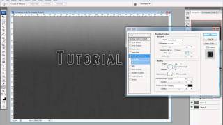 Photoshop Tutorial  Metalleffekt erstellen HD [upl. by Cathie361]