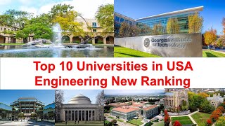 Top 10 Universities in USA Engineering New Ranking 2021  Georgia Institute Of Technology [upl. by Landri394]