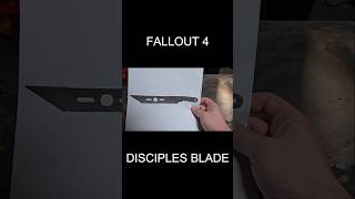 MAKING THE DISCIPLES BLADE FROM FALLOUT 4 fallout forging machete [upl. by Balch]