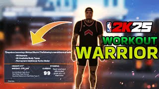 HOW TO GET GYM RATWORKOUT WARRIOR EASY IN NBA 2K25 BEST METHOD [upl. by Yarak]