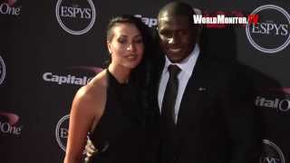 Reggie Bush and girlfriend Lilit Avagyan arrive at ESPY Awards 2013 Redcarpet [upl. by Nipha]