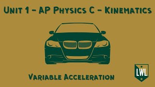 Unit 1  AP Physics C  Kinematics  Variable Acceleration [upl. by Donnie]