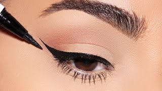 How to PERFECT WINGED EYELINER every single time Simple Beginner Friendly Technique [upl. by Yenahs578]