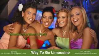 Wedding Limousine Service ChicagoParty Bus RentalWay To Go Limousine Inc 8557915466 [upl. by Oiramed]