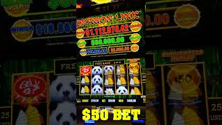 I GOT A 50 BET BONUS ON MILLION DOLLAR DRAGON LINK SLOT [upl. by Kreg]