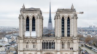 Dernière visite de chantier de la Cathédrale NotreDame de Paris avant sa réouverture [upl. by Cirdahc]