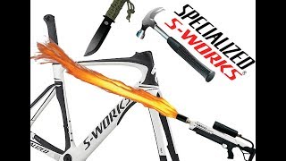 Crash  Burn  Test Specialized S Works Venge Vias 2018  4999 [upl. by Boothman291]