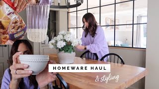 HOMEWARE HAUL AND STYLING SOME OF MY BUYS  HOMESENSE HAUL SPRING DECOR AND HOME ESSENTIALS [upl. by Ratep346]