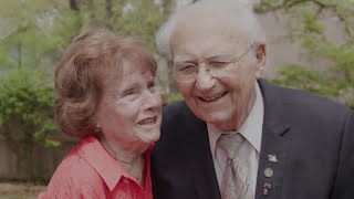 Alfred and Janis Sturchio married 70 years first met during Battle of the Bands Festival in 1950 [upl. by Nymsaj]