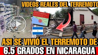 Video del TERREMOTO de 65 grados en NICARAGUA hoy ASI se VIVIO el SISMO en NICARAGUA y el salvador [upl. by Sarine]