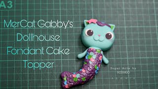 MerCat Gabbys Dollhouse Fondant Cake Topper [upl. by Ahtiuqal520]