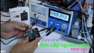 review và hướng dẫn dùng box cấp nguồn cho main iphone [upl. by Nadnarb]