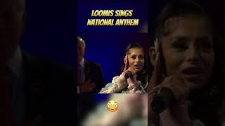 Loomis sings national anthem 😳 nationalanthem trending [upl. by Dickinson]