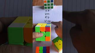 How to solve 3by3 cube shorts easy new tutorial [upl. by Caril925]