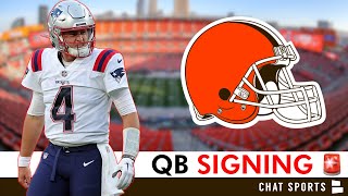 Browns Sign A Quarterback  FINALLY Some Good News For The Browns [upl. by Akiehs]