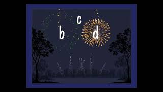 Alphabet ABC Song 🎆 Fireworks Theme Lowercase Letters  Phonics Kids Learning Simple Children Songs [upl. by Ane]