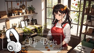 Seasonal Wreath Making 🍂  Chill LoFi Melodies for Decorative Crafts 🌿 [upl. by Pals37]