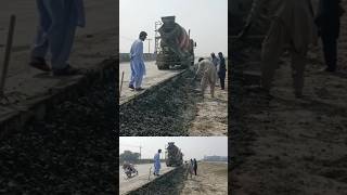 Kerb Stone Block Haunching Road Centre Median arifengrs [upl. by Aihsirt]