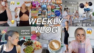 WEEKLY VLOG  GIRLS NIGHT 🥂 PERIOD CHAT  NEW TV RACHEL amp GEORGIA  GROCERY HAUL  Conagh Kathleen [upl. by Noxaj]