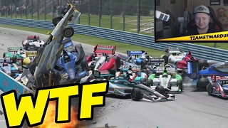 HUGE PILEUP  Racing Game Crashes amp Glitches [upl. by Sylvester66]