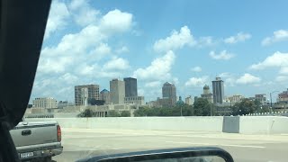 Passing Through Downtown Dayton Ohio On I75 On My Way Home From Knoxville Tennessee  73019 [upl. by Anorahs]