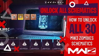 MW3 Zombies  How to unlock ALL schematics [upl. by Ghassan]