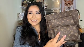 Trio Toiletry Pouch Louis Vuitton  Vintage Pouch Comparison [upl. by Floeter]