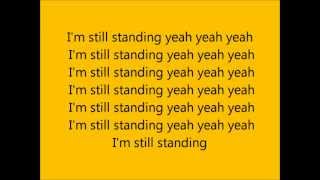 Glee  Im still standing  Lyrics [upl. by Yedok]