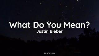 Justin Bieber  What Do You Mean Lyrics [upl. by Aihc485]