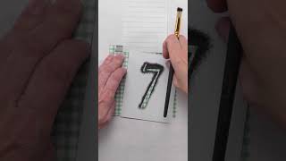 Simple Stencil Technique for perfect letters amp numbers every time [upl. by Ursel100]