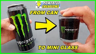 👾Hago un Mini VASO de Chupito MONSTER 👾I make a Mini MONSTER SHOT GLASS  Creative Ideas [upl. by Tomkin]