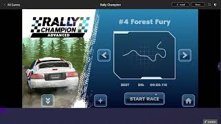 Play Rally Champion in your browser Games from Microsoft Start Google Chrome 2024 09 07 18 48 01 [upl. by Spalla]