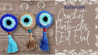 Droitiers crochet porte clé oeil Evil 🧿 [upl. by Oeniri]