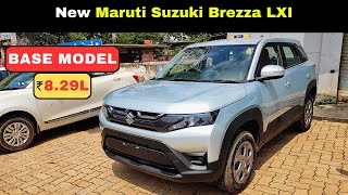 2023 Maruti Suzuki Brezza LXI  Detailed Walkaround With OnRoad Price  Maruti Brezza  nitin ghule [upl. by Arries254]