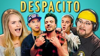 ADULTS REACT TO DESPACITO Luis Fonsi ft Daddy Yankee Justin Bieber [upl. by Adnolohs]