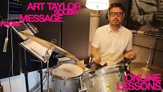 Art Taylor solo transcription on Message from the border [upl. by Webster]