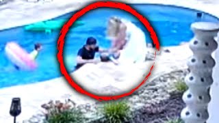 Hero Dad Jumps in Pool to Rescue 2YearOld Daughter [upl. by Mendie950]