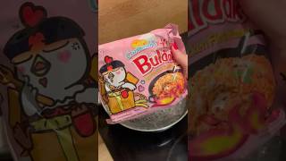 Late Night Buldak Noodles shorts food [upl. by Ayvid]