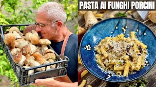 PASTA AI FUNGHI PORCINI con Erbe Aromatiche  Primo Piatto LIGHT  Ricetta di Chef Max Mariola [upl. by Leoline]