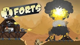 GOING NUCLEAR Were Under Fire Forts Gameplay  Overwhelming Miniguns [upl. by Marston]