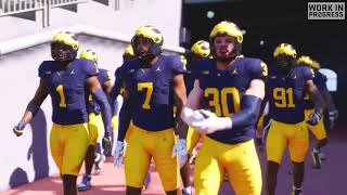 The Michigan Wolverines Football Team Entrance  EA Sports 25 [upl. by Suanne]